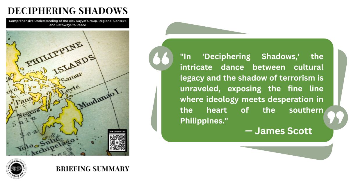 Read more about the article Deciphering Shadows: Comprehensive Understanding of the Abu Sayyaf Group, Regional Context, and Pathways to Peace
